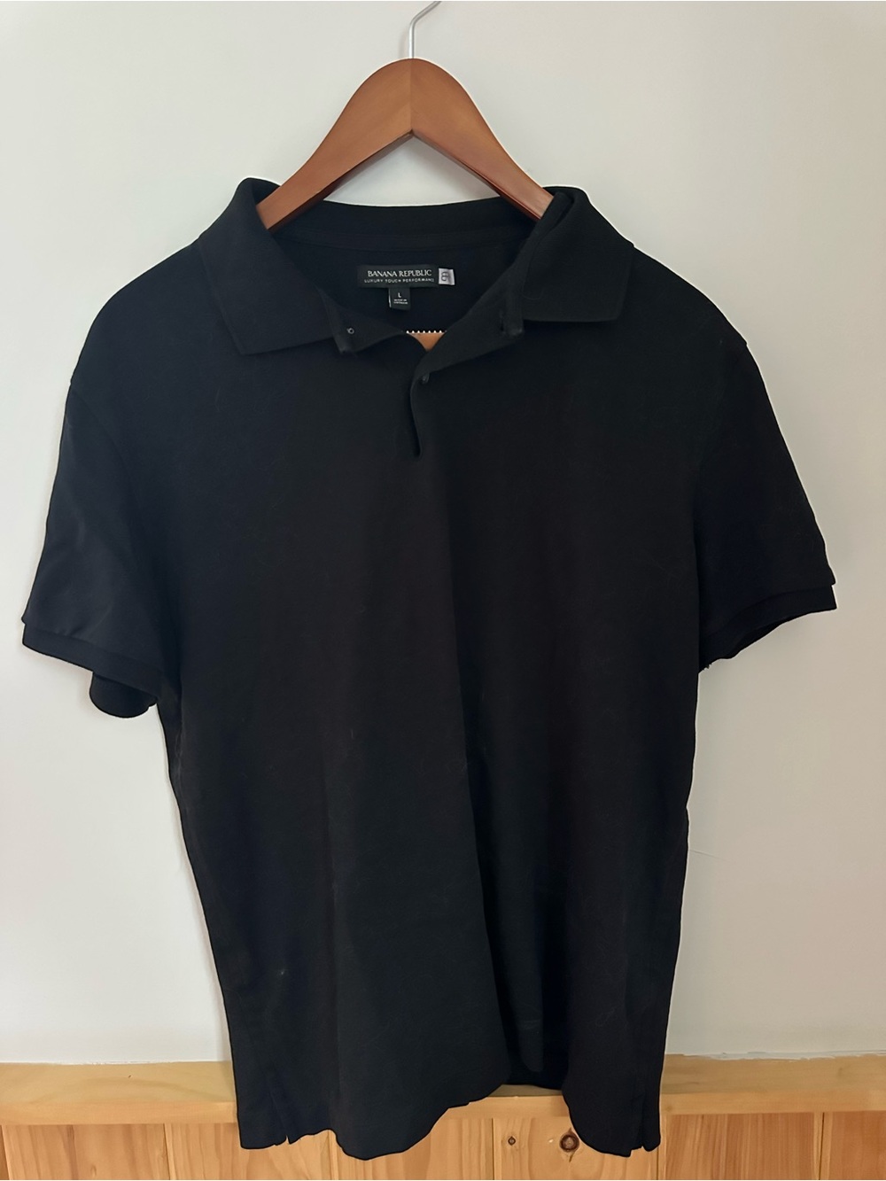 Banana Republic Black Men's Polo Shirt